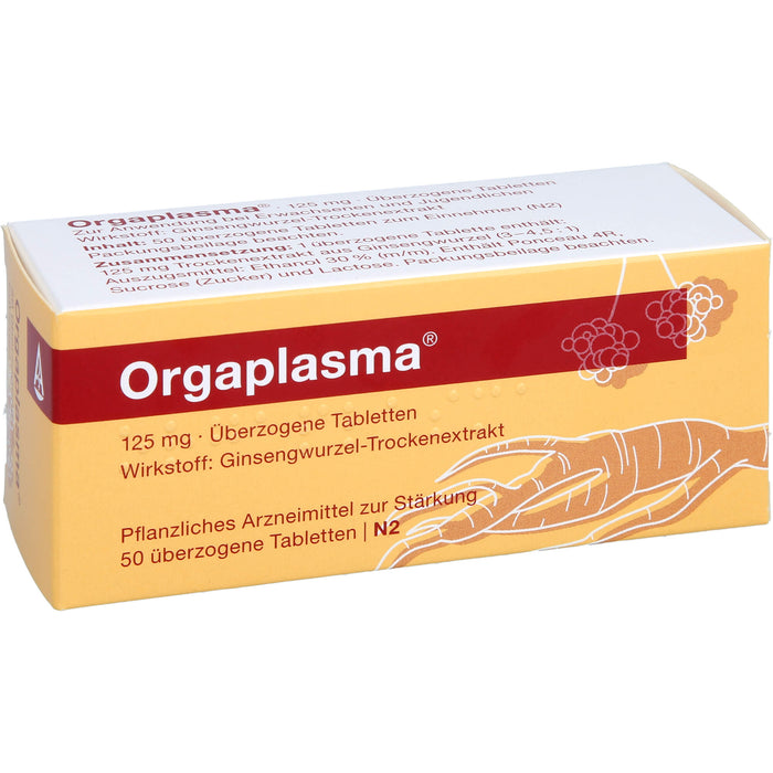 Orgaplasma, 125 mg, Überzogene Tabletten, 50 St UTA