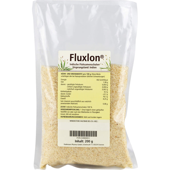Fluxlon Indische Flohsamenschalen, 200 g Pulver