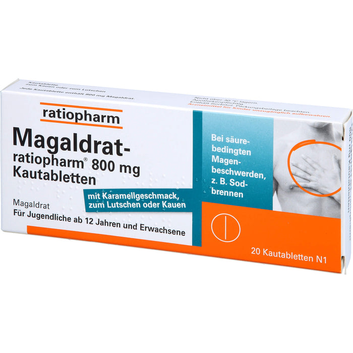 Magaldrat-ratiopharm 800 mg Kautabletten, 20 St TAB