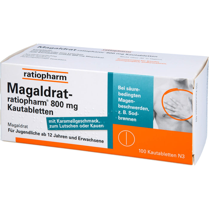 Magaldrat-ratiopharm 800 mg Kautabletten, 100 St TAB