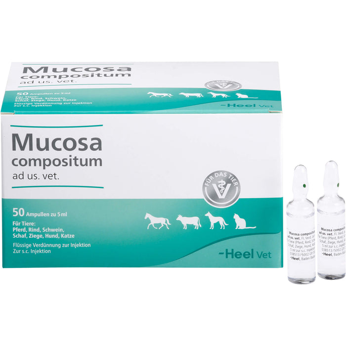 Mucosa compositum ad us. vet. flüssige Verdünnung für Pferd, Rind, Schwein, Schaf, Ziege, Hund und Katze, 50 ml Lösung