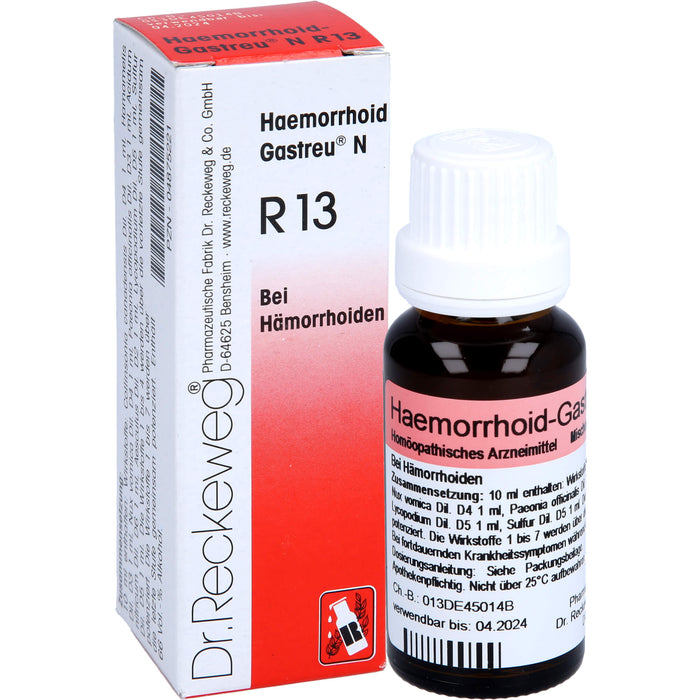Haemorrhoid-Gastreu N R13 Tropfen bei Hämorrhoiden, 22 ml Lösung