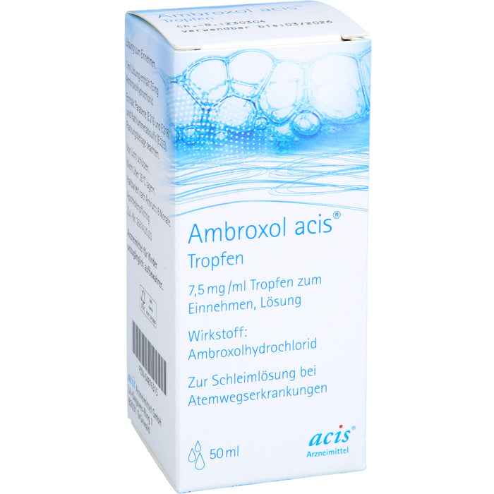 Ambroxol acis Tropfen, 7,5 mg/ml Tropfen zum Einnehmen, Lösung, 50 ml TEI