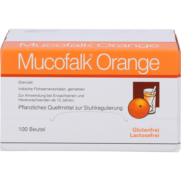 Mucofalk Orange Granulat Quellmittel zur Stuhlregulierung, 100 St. Beutel