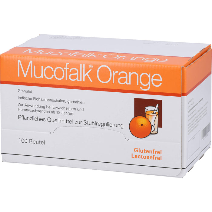 Mucofalk Orange Granulat Quellmittel zur Stuhlregulierung, 100 St. Beutel