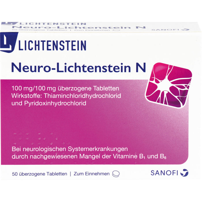Neuro-Lichtenstein N, 100 mg/100 mg überzogene Tabletten, 50 St. Tabletten