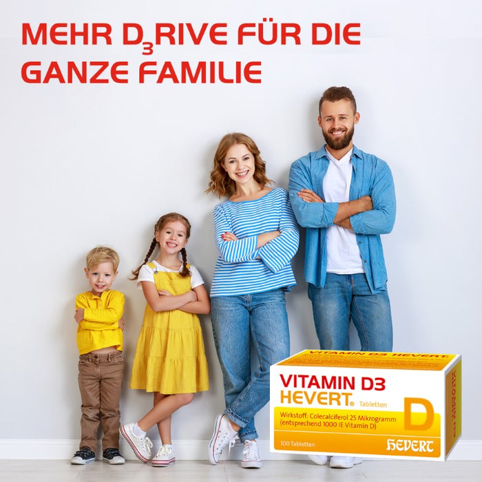 Vitamin D3 Hevert 1000 I.E. Tabletten, 100 St. Tabletten