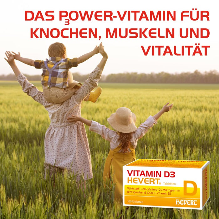 Vitamin D3 Hevert 1000 I.E. Tabletten, 100 St. Tabletten