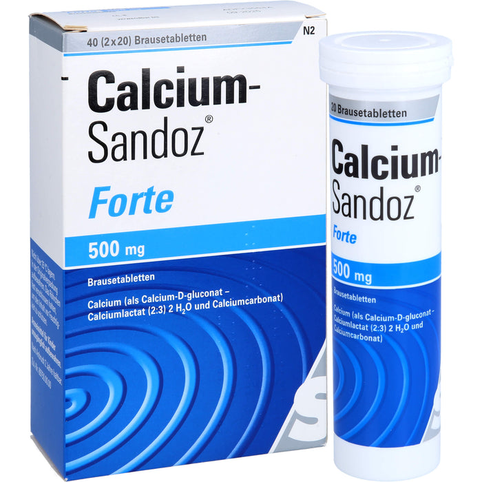 Calcium-Sandoz forte Brausetabletten, 40 St. Tabletten