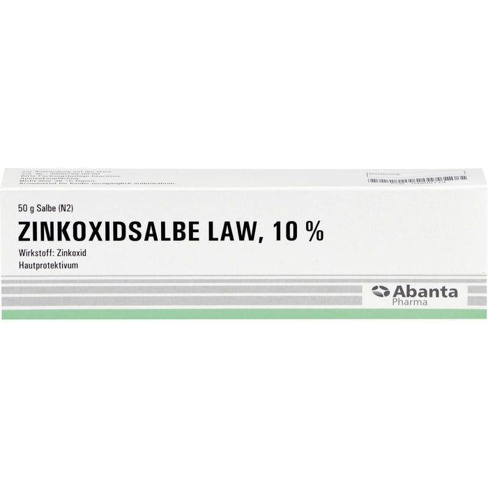 Abanta Pharma Zinkoxidsalbe LAW 10 % Hautprotektivum, 50 g Salbe