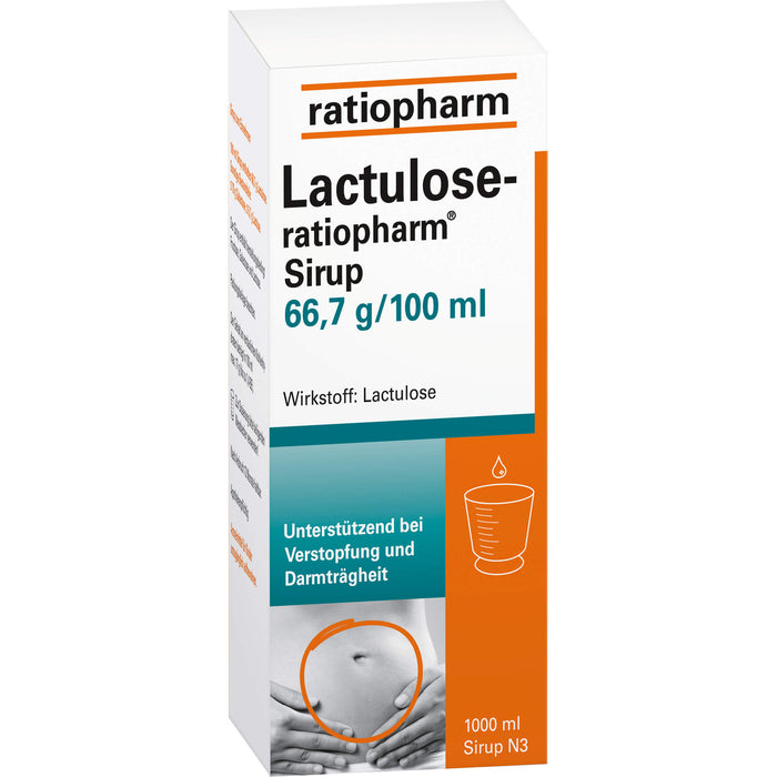 Lactulose-ratiopharm Sirup, 1000 ml Lösung