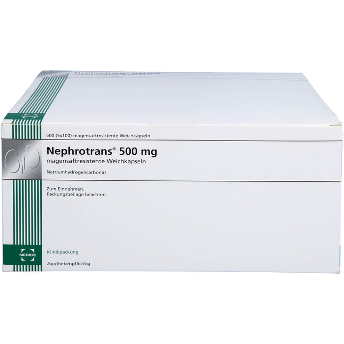 Nephrotrans 500 mg magensaftresistente Weichkapseln, 5X100 St KMR