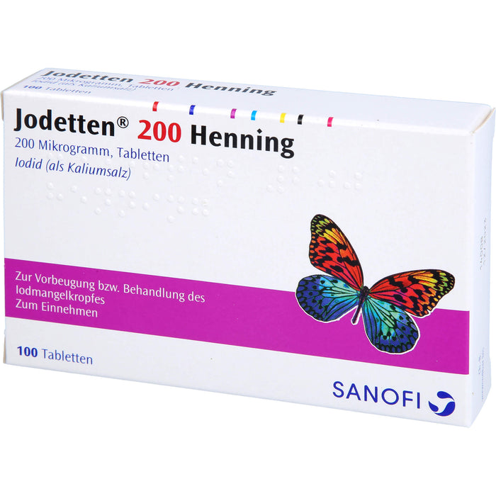 Jodetten 200 Henning, 200 Mikrogramm, Tabletten, 100 St. Tabletten