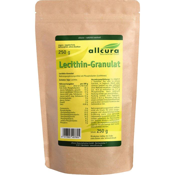 allcura Lecithin-Granulat, 250 g Pulver