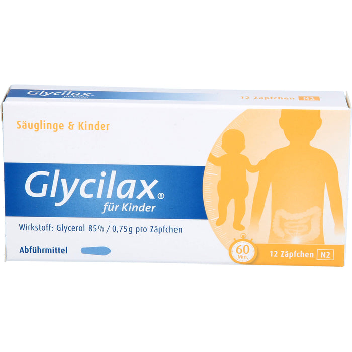 Glycilax für Kinder Abführmittel Zäpfchen, 12 St. Zäpfchen