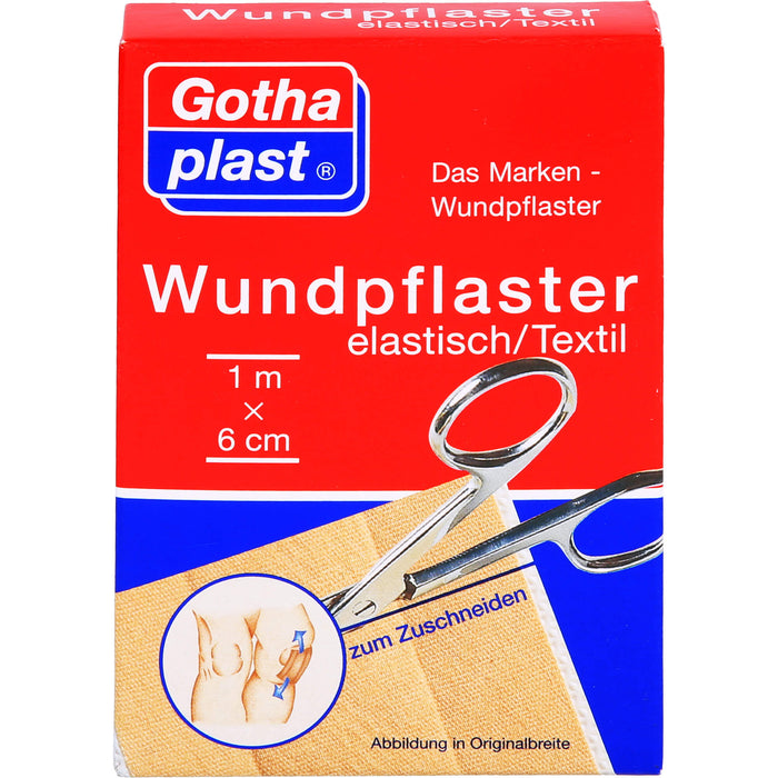 GOTHAPLAST WUNDPFLASTER ELASTISCH 1MX6CM, 1 St PFL