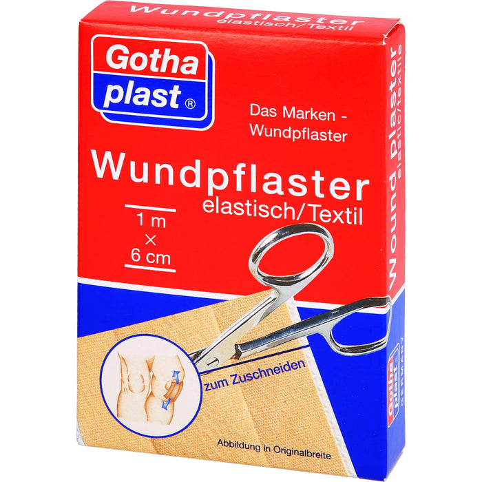 GOTHAPLAST WUNDPFLASTER ELASTISCH 1MX6CM, 1 St PFL