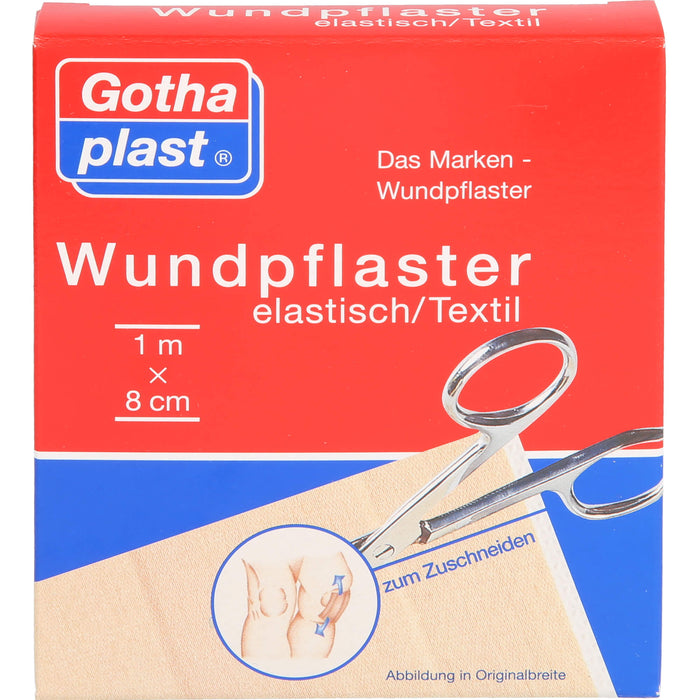 GOTHAPLAST WUNDPFLASTER ELASTISCH 1MX8CM, 1 St PFL