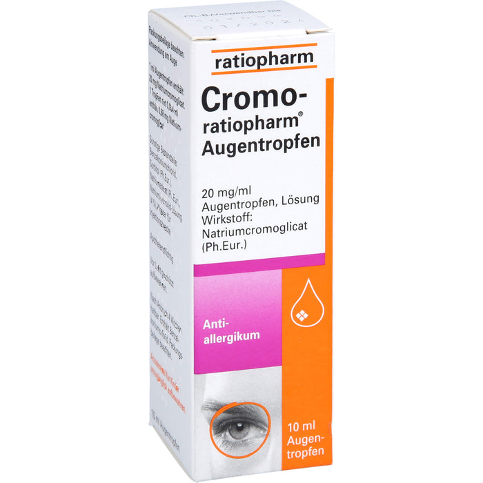 Cromo-ratiopharm Augentropfen Antiallergikum, 10 ml Lösung