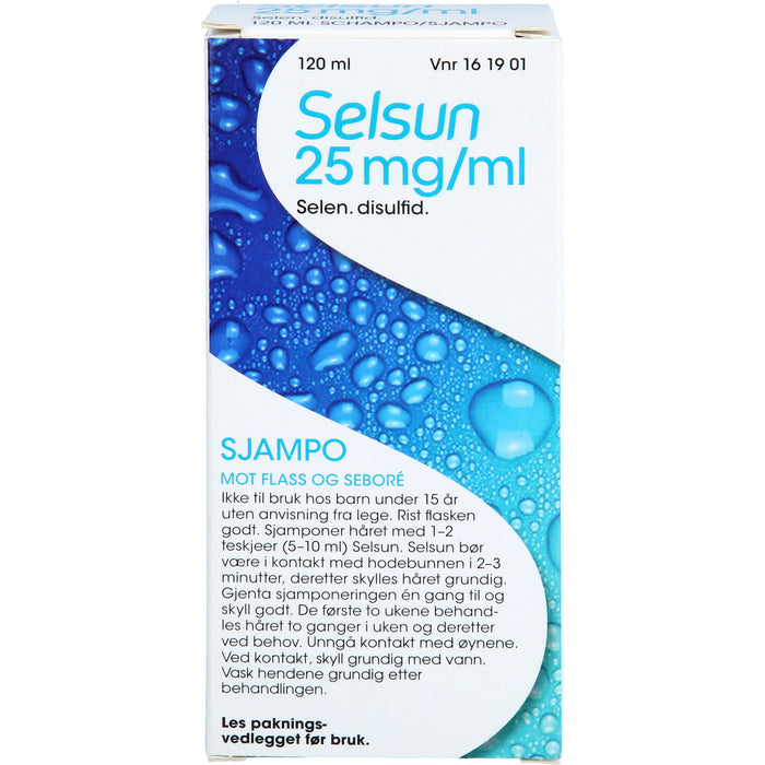 SELSUN 2,5% Shampoo bei nichtentzündlichen Kopfhauterkrankungen mit vermehrter Schuppenbildung, 120 ml Lösung