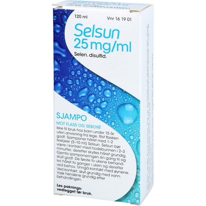 SELSUN 2,5% Shampoo bei nichtentzündlichen Kopfhauterkrankungen mit vermehrter Schuppenbildung, 120 ml Lösung