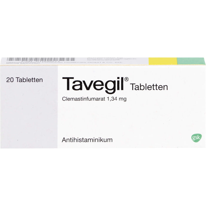 Tavegil 1 mg Tabletten Reimport Kohlpharma, 20 St. Tabletten