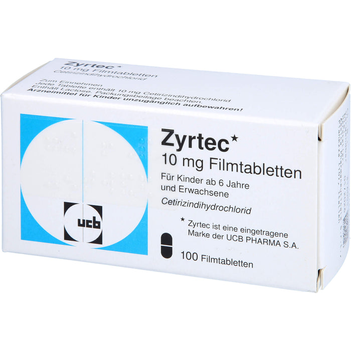 Zyrtec 10 mg kohlpharma Filmtabletten, 100 St FTA