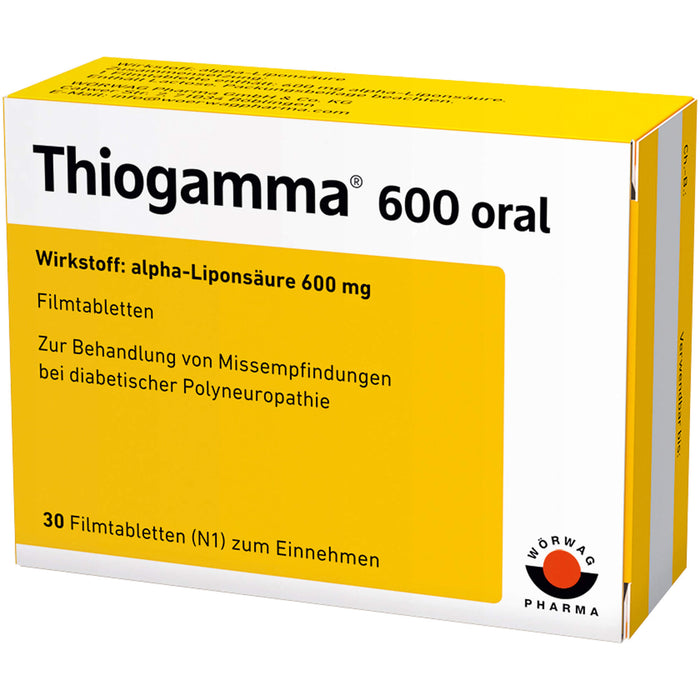 Thiogamma 600 oral Filmtabletten, 30 St. Tabletten