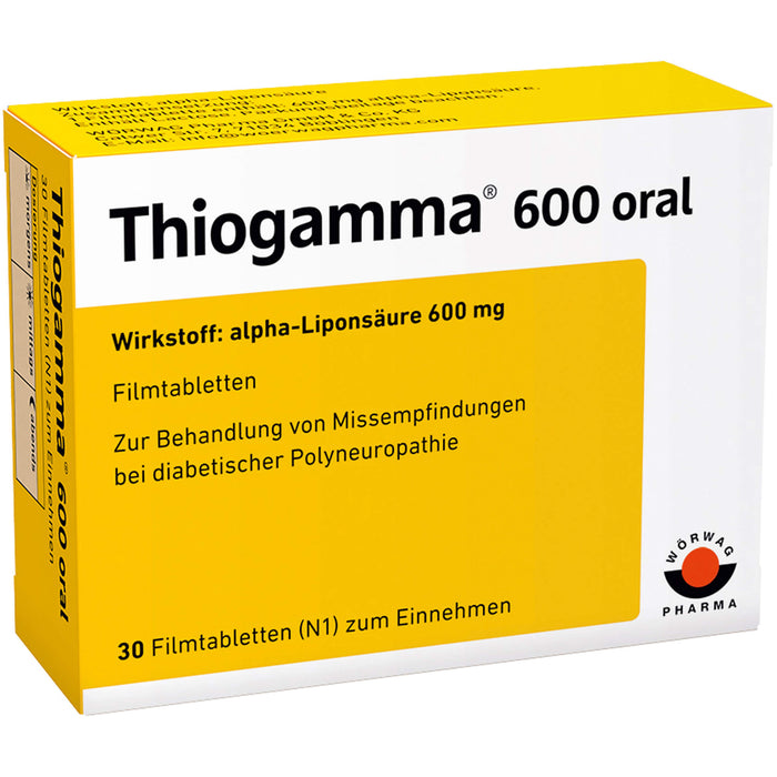 Thiogamma 600 oral Filmtabletten, 30 St. Tabletten