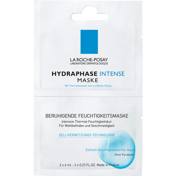 La Roche-Posay Hydraphase intense Masque, 2 St. Masken