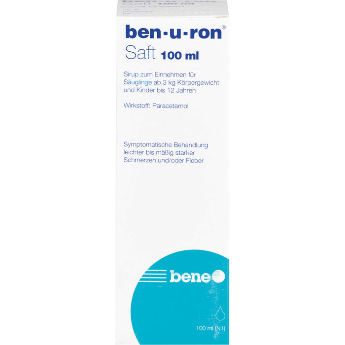 ben-u-ron Saft bei Schmerzen und Fieber, 100 ml Lösung