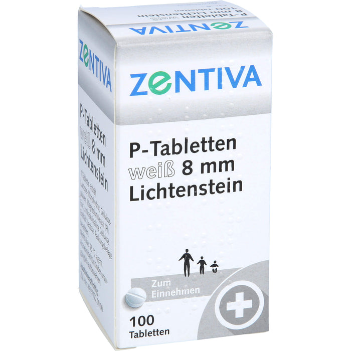 Lichtenstein P-Tabletten weiß 8 mm, 100 St. Tabletten
