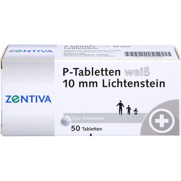Lichtenstein P-Tabletten weiß 10 mm, 50 St. Tabletten