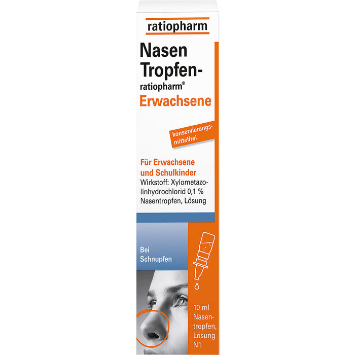 NasenTropfen-ratiopharm Erwachsene, 10 ml Lösung