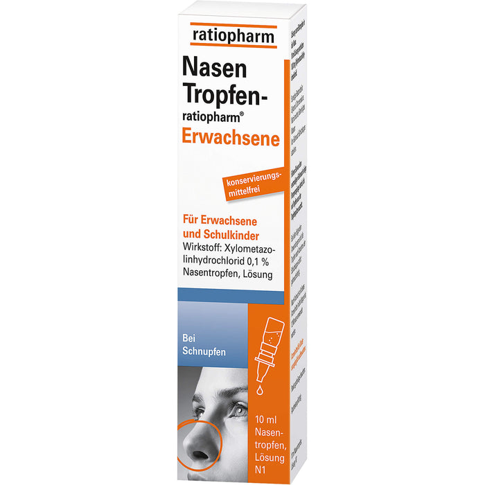 NasenTropfen-ratiopharm Erwachsene, 10 ml Lösung