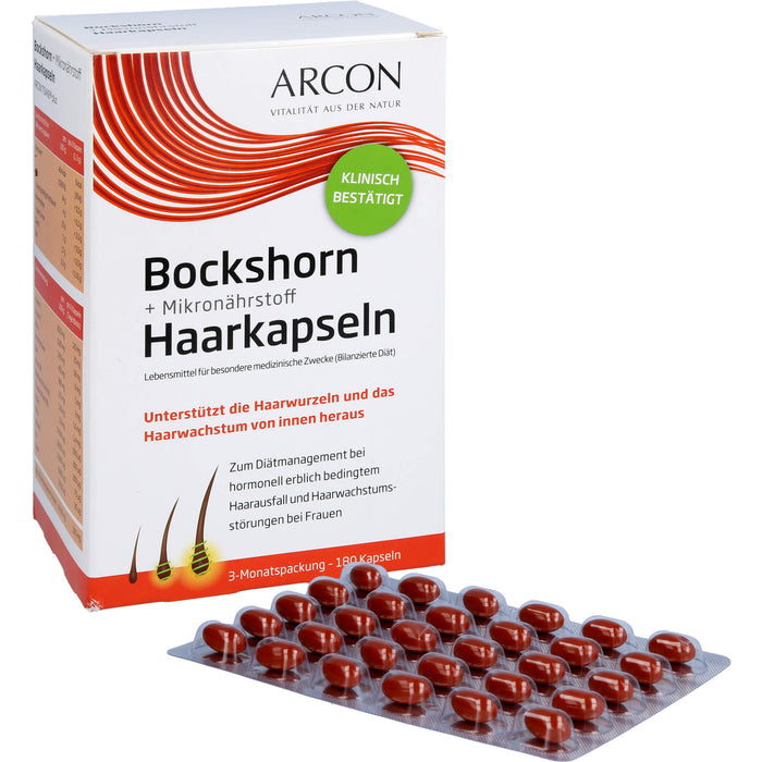 Arcon Bockshorn + Mikronährstoff Haarkapseln, 180 St. Kapseln