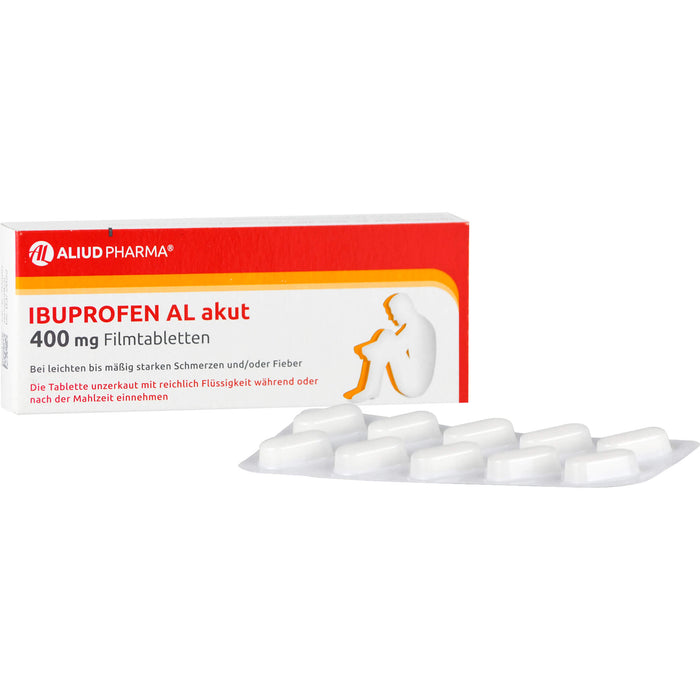 Ibuprofen AL akut 400 mg Filmtabletten, 20 St. Tabletten