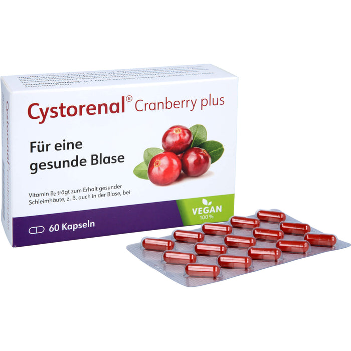 Cystorenal Cranberry plus Kapseln zum Erhalt einer gesunden Blase, 60 St. Kapseln