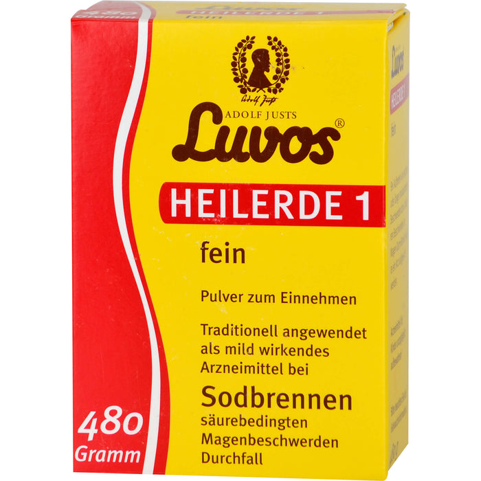 Luvos Heilerde 1 fein Pulver bei Sodbrennen, 480 g Pulver