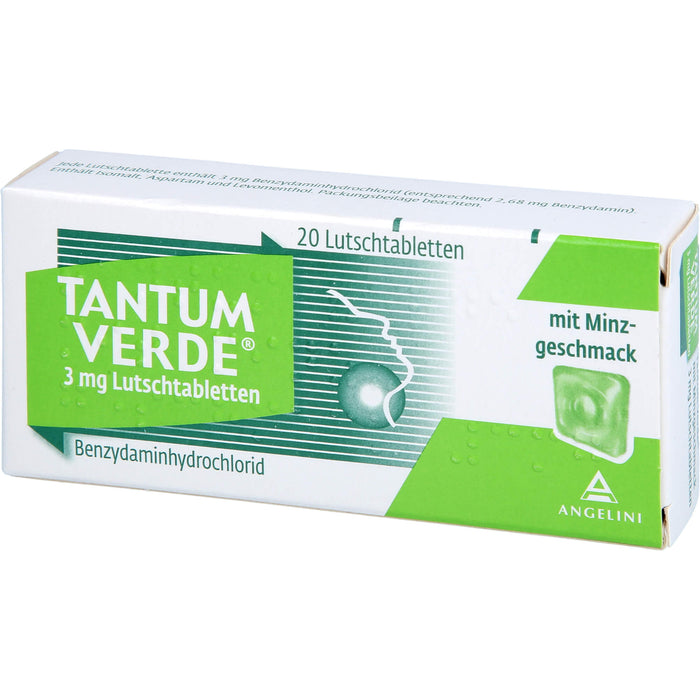 Tantum Verde Lutschtabletten mit Minzgeschmack, 20 St. Tabletten