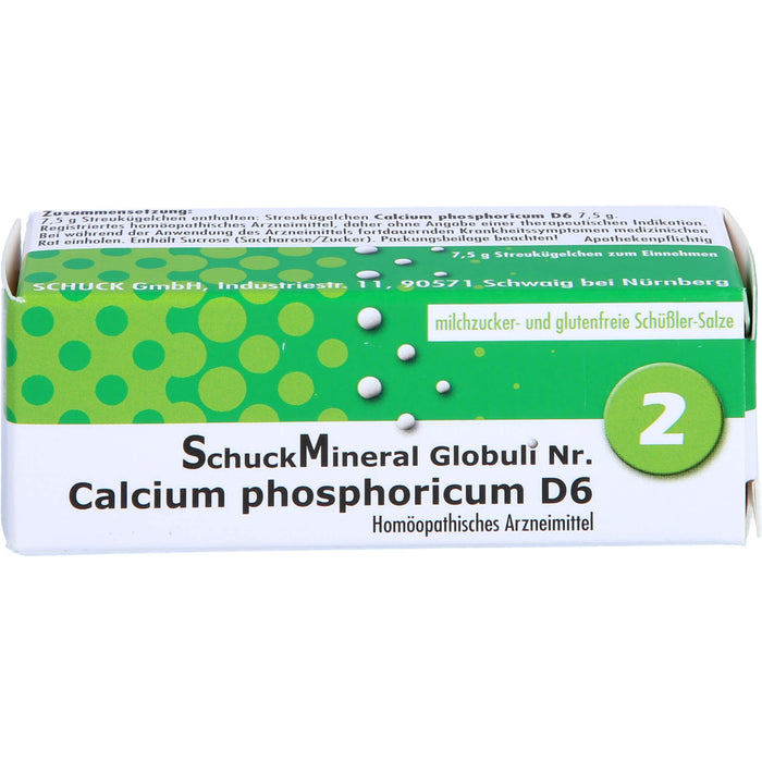 SchuckMineral Globuli No. 2 Calcium phosphoricum D 6, 7.5 g Globuli