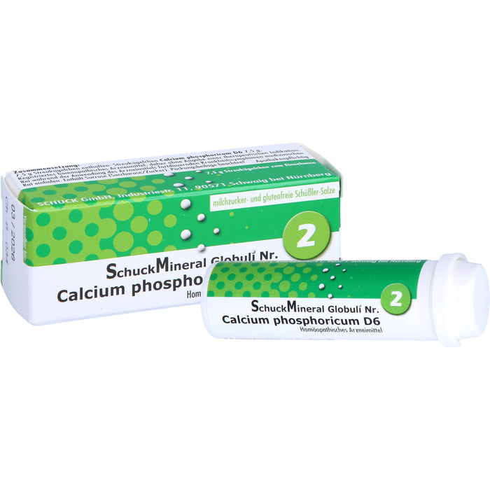 SchuckMineral Globuli No. 2 Calcium phosphoricum D 6, 7.5 g Globuli