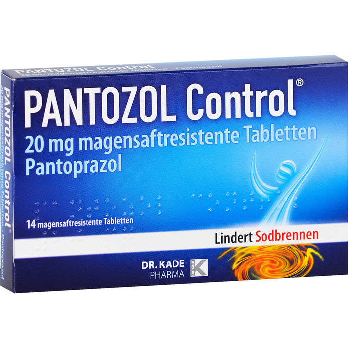 DR. KADE PANTOZOL Control Tabletten bei Sodbrennen, 14 St. Tabletten