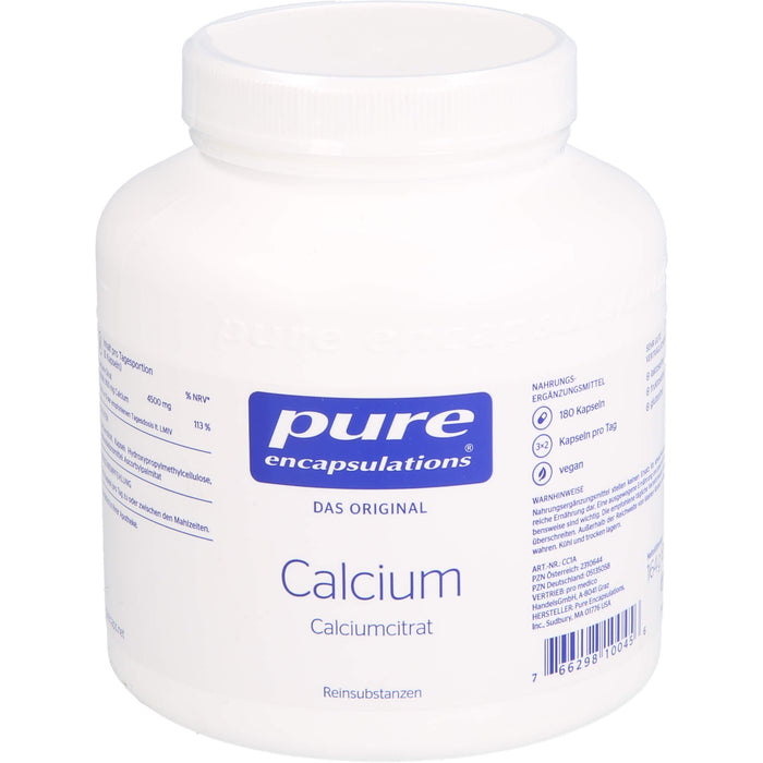 pure encapsulations Calcium Kapseln, 180 St. Kapseln