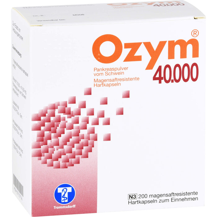 Ozym 40.000, magensaftresistente Hartkaps., 200 St KMR