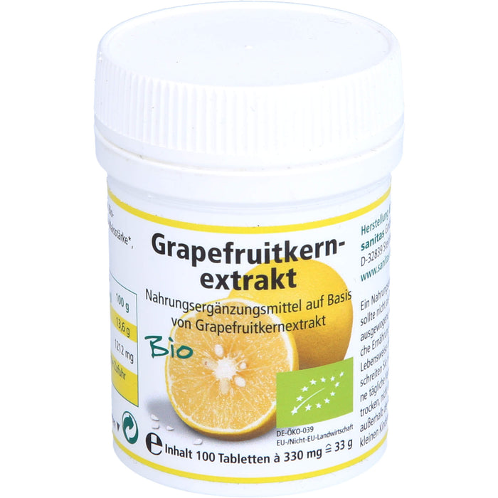 Grapefruitkernextrakt Bio, 100 St TAB