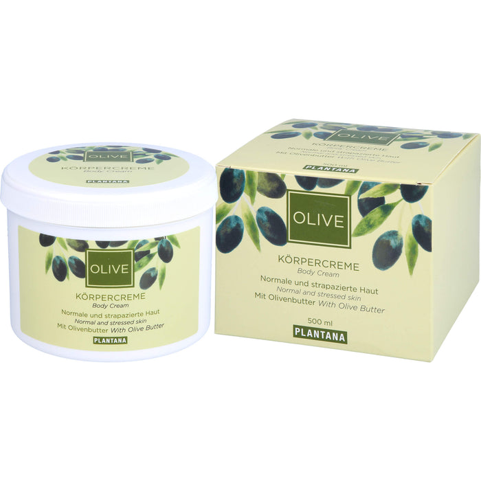 Plantana Olive-Butter Körper-Creme, 500 ml Creme