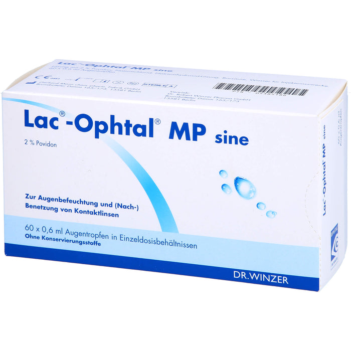 Lac-Ophtal MP sine Lösung zur Augenbefeuchtung, 60 St. Einzeldosispipetten