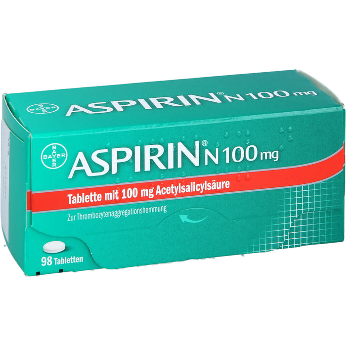 ASPIRIN N 100 mg Tabletten, 98 St. Tabletten