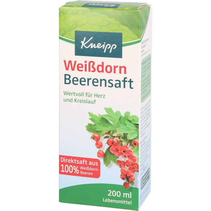 Kneipp Weißdorn Beerensaft für Herz und Kreislauf, 200 ml Lösung